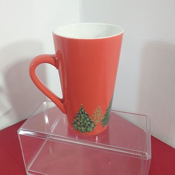 Starbucks 2020 Christmas Tree Red Tall Latte Coffee Mug Cup 16 oz. - Picture 3 of 7